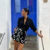 Chica Bella Shorts In Oversized Mono Leopard