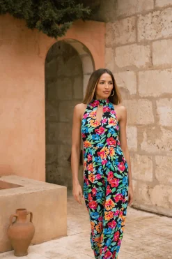 Cypress Jumpsuit In Retro Floral