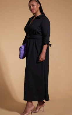 Dove Dress In Black - Extended Sizing