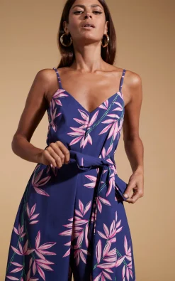 Gabriella Jumpsuit In Bamboo Navy Base