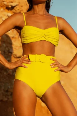 Halo Lalita Bandeau Bikini Top In Limonata