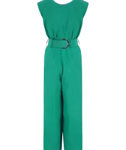 Indy Jumpsuit In Vivid Green - Reversible