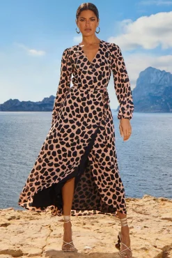 Jagger Maxi Dress In Beige Cloud