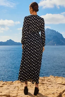 Jagger Maxi Dress In Painted Dot
