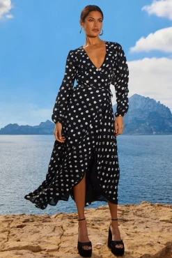 Jagger Maxi Dress In Painted Dot