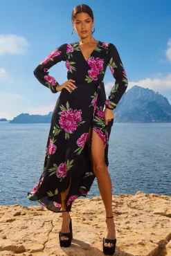Jagger Maxi Dress In Pink Peony