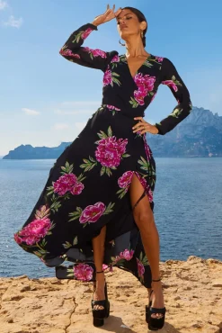 Jagger Maxi Dress In Pink Peony