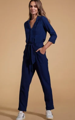 Juno Jumpsuit In Denim Blue