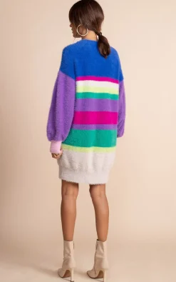 Maggie Jumper Dress In Stripe