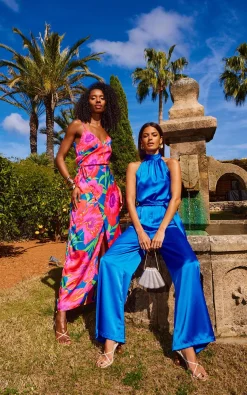 Mariah Wrap Dress In Poppy Bloom