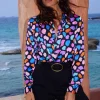 Nevada Satin Shirt In Multi Cloud