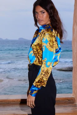 Nevada Shirt In Blue Baroque