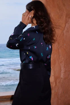 Nevada Shirt In Mystic Ditzy