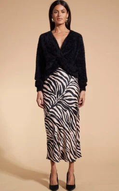 Renzo Skirt In Blush Zebra