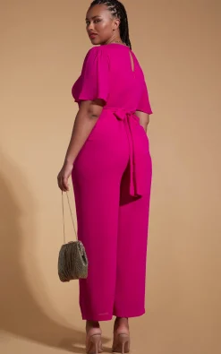 Silva Jumpsuit In Magenta- Extended Sizing